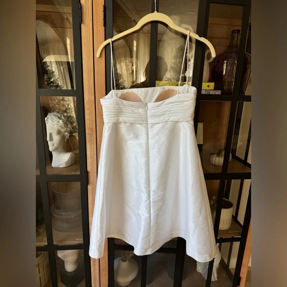 By Watters Ivy wedding dress mini a-line reception square neckline lined bride - Picture 5 of 9